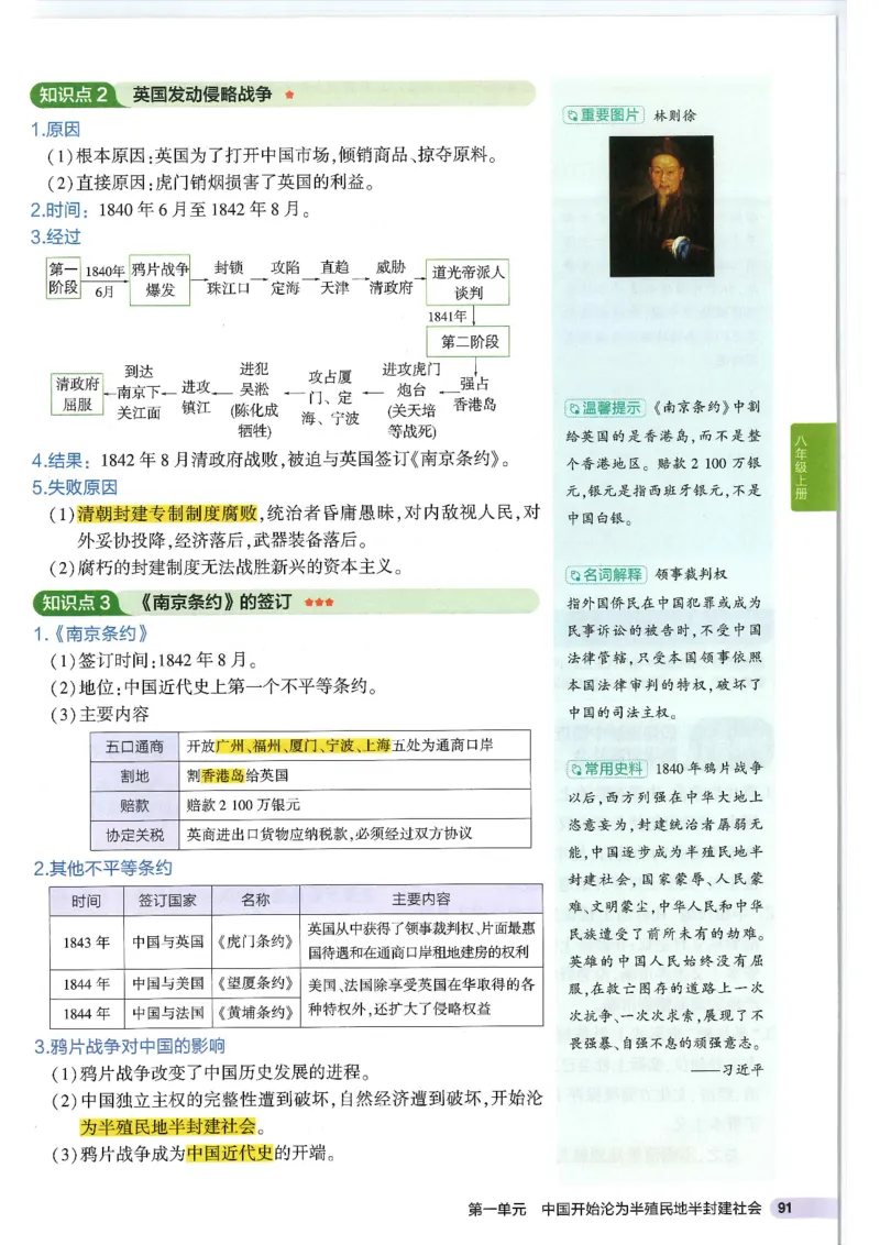 2025版《53初中知识清单》-历史_初中全科《53初中知识清单》2025版