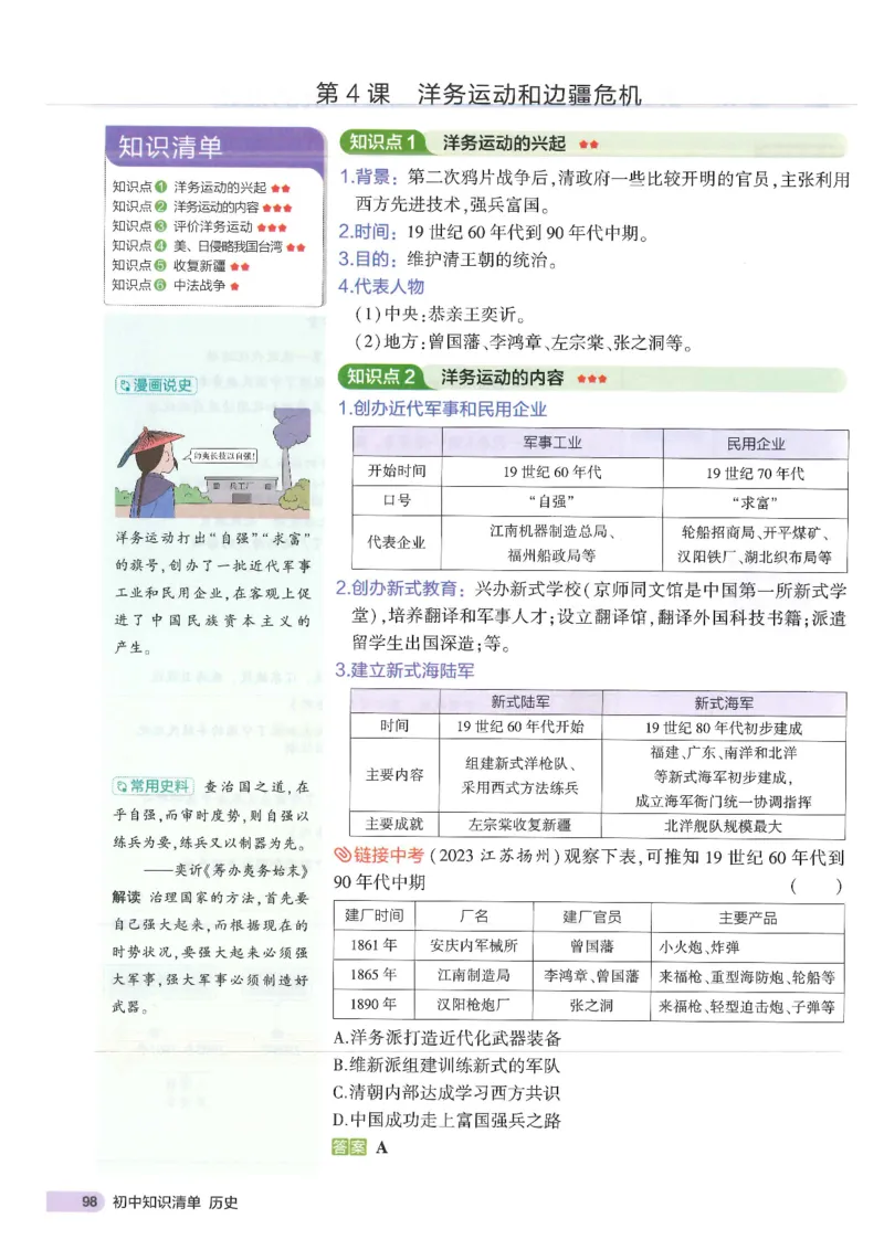 2025版《53初中知识清单》-历史_初中全科《53初中知识清单》2025版