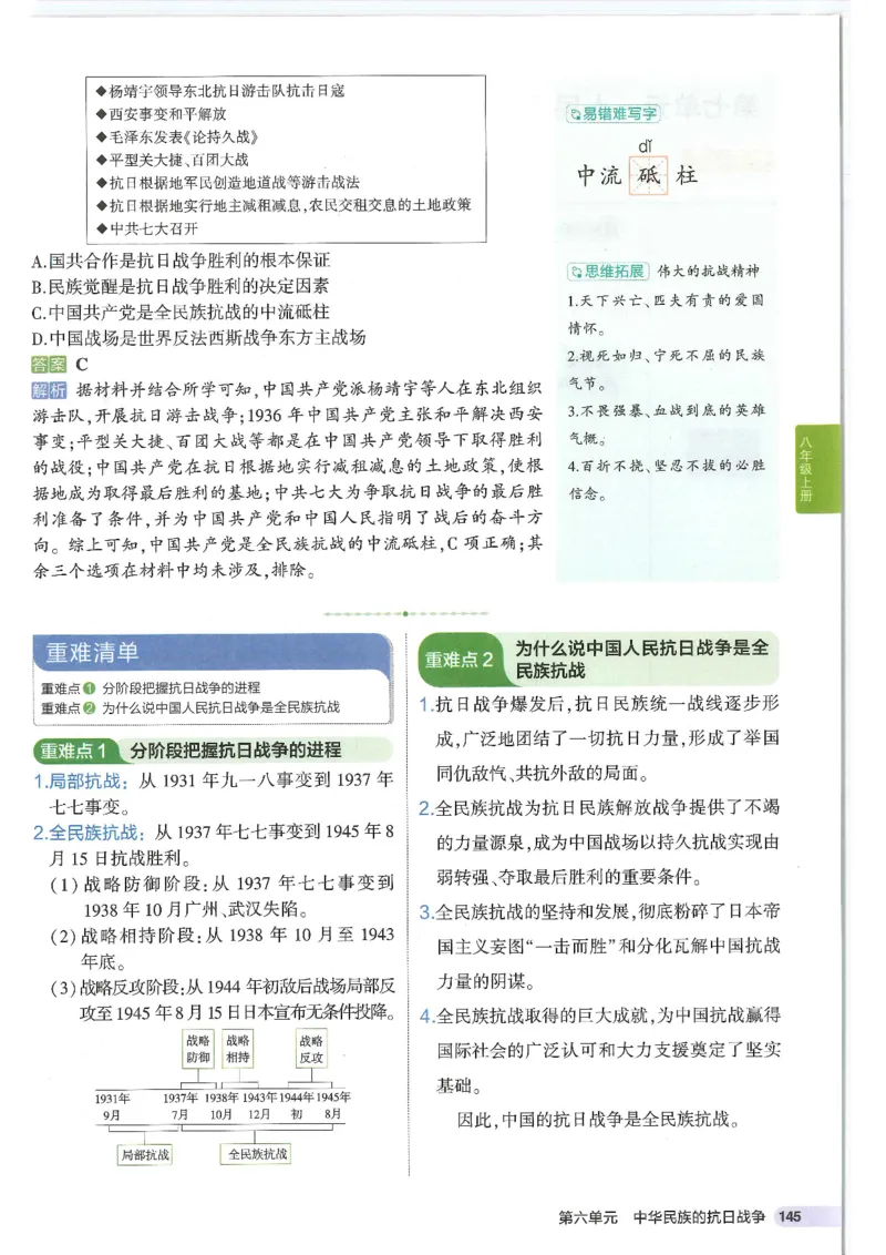2025版《53初中知识清单》-历史_初中全科《53初中知识清单》2025版
