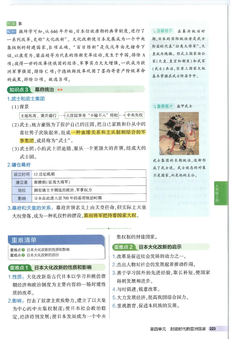 2025版《53初中知识清单》-历史_初中全科《53初中知识清单》2025版