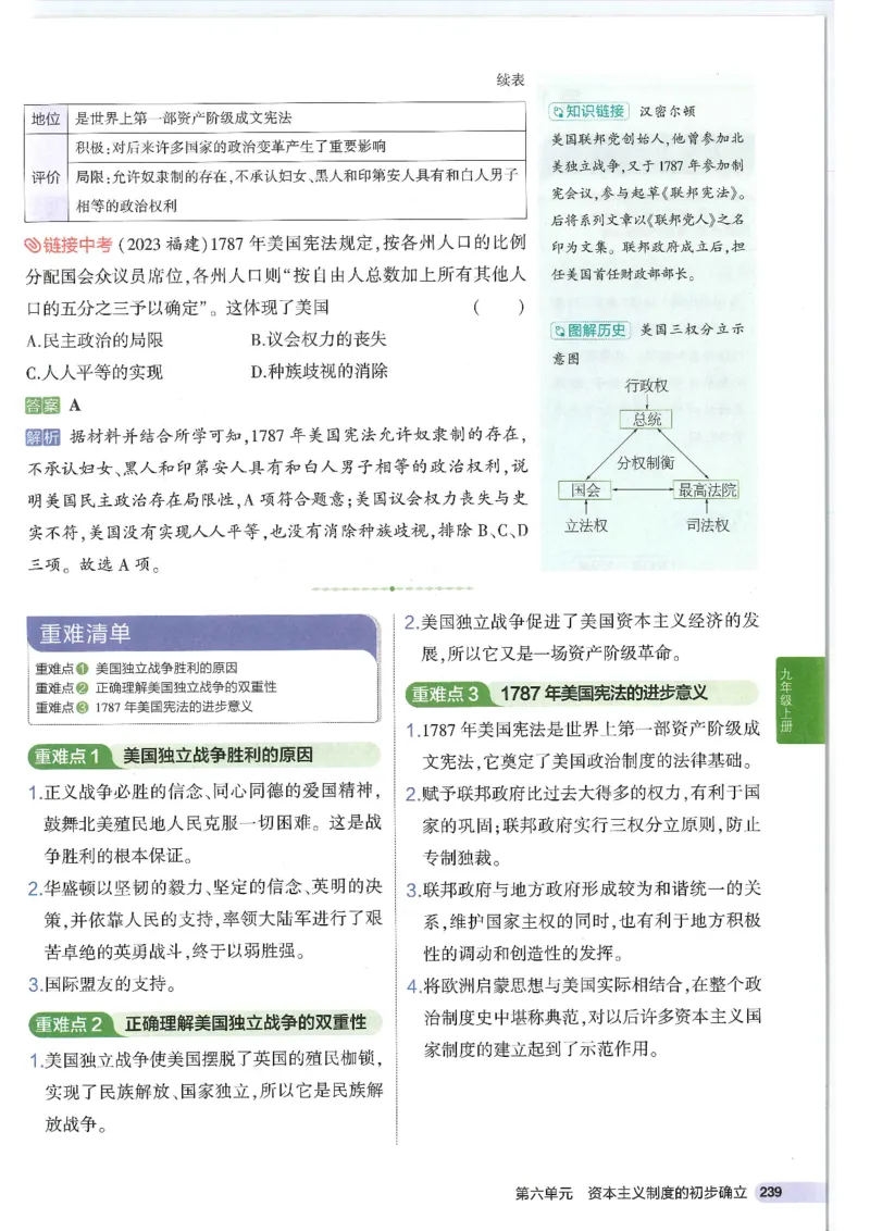 2025版《53初中知识清单》-历史_初中全科《53初中知识清单》2025版