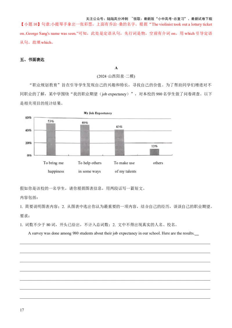02-人与自我(二)----做人与做事(A卷)(解析版)_02中考总复习（2026版更新中）_03-英语-中考总复习_2024年中考复习资料_三轮复习_2024年中考英语新课标话题考前冲刺题型综合突破