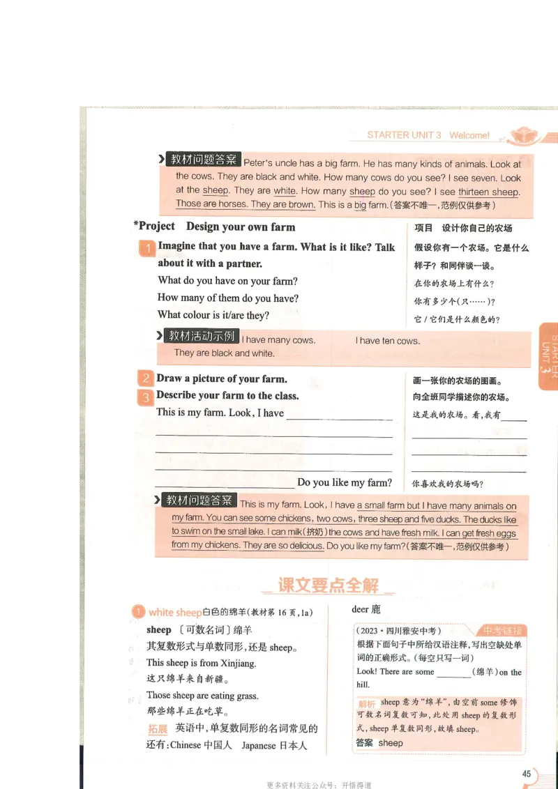 2024秋薛金星初中英语七上《中学教材全解》人教版_2026沪教牛津版英语_（41127）2024秋薛金星初中英语七上《中学教材全解》人教+沪教版