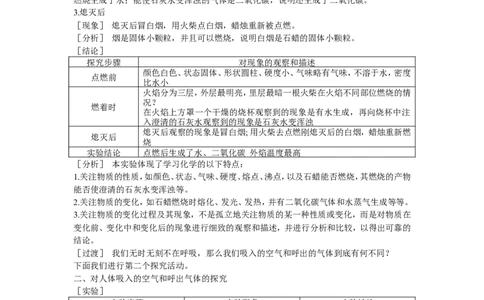 示范教案（第一单元课题2化学是一门以实验为基础的科学）_初中化学_01.人教版初中化学_01.初中化学课件PPT--教案--试题_初中化学全套_化学教案