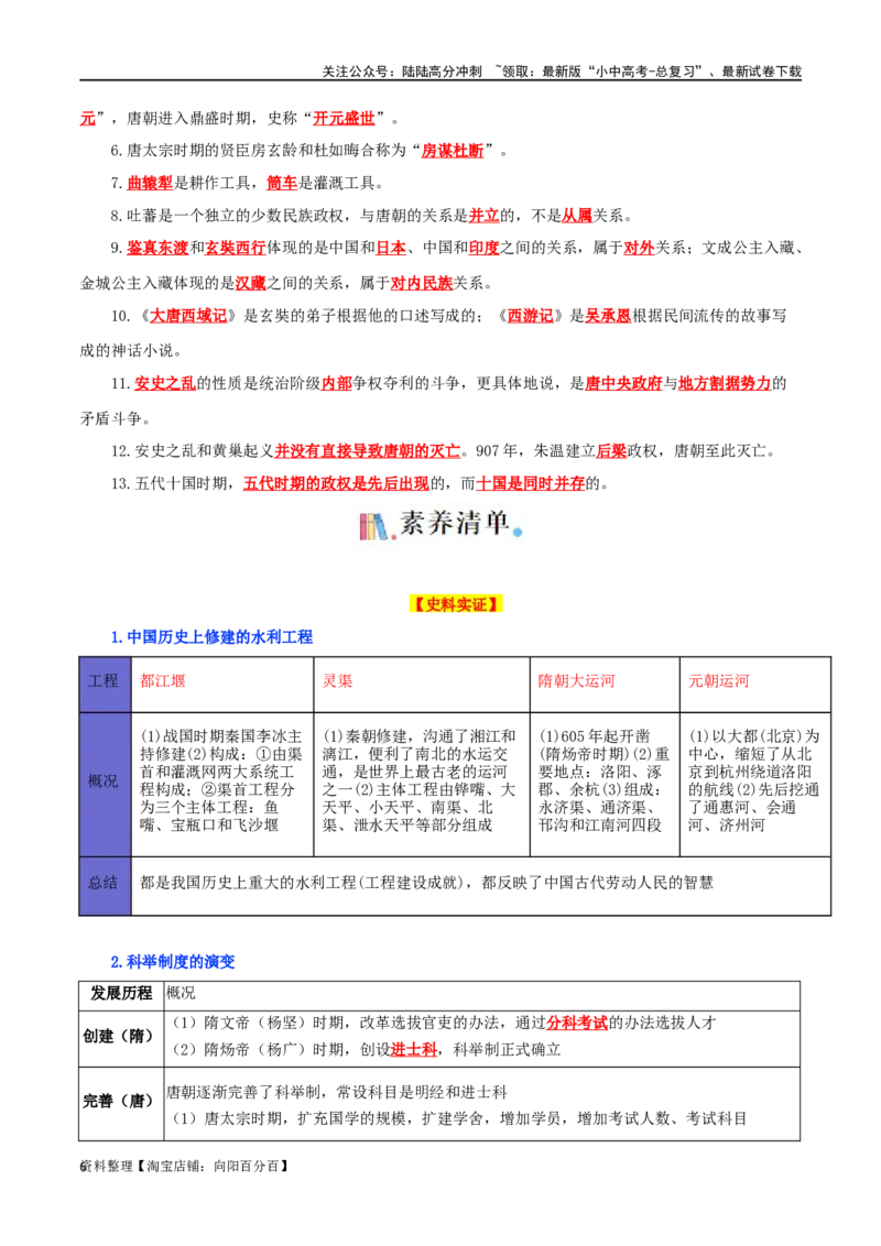 02七下历史知识清单-口袋书2024年中考历史一轮复习知识清单_02中考总复习（2026版更新中）_06-历史-中考总复习_2024年中考复习资料_一轮复习