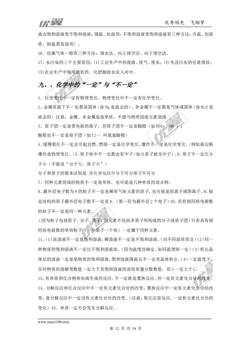 初中化学知识点总结(大全)_初中化学_01.人教版初中化学_01.初中化学课件PPT--教案--试题_初中化学全套(课件--教案--配套)_18年初中化学9年级上_18秋九化上(RJ)--7.复习资料_2.知识集锦