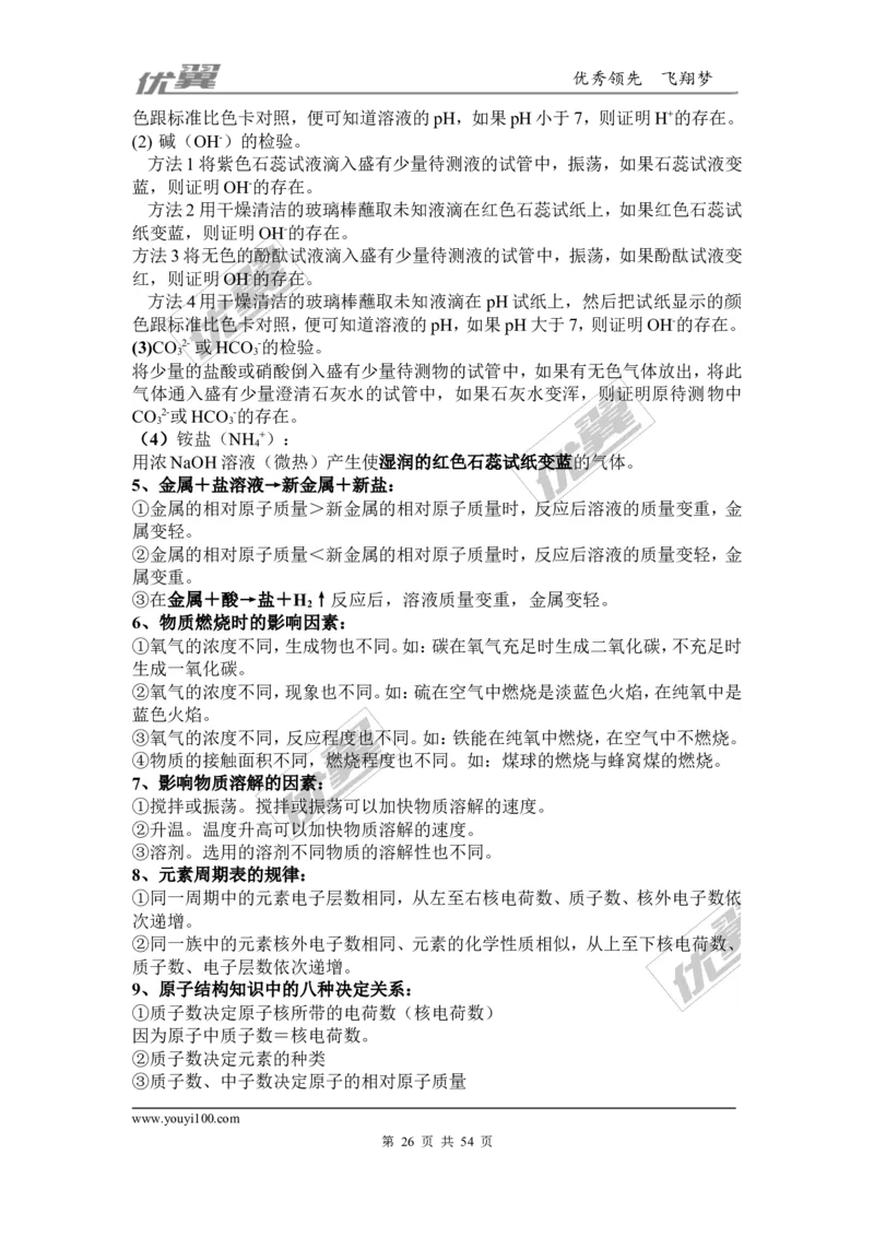 初中化学知识点总结(大全)_初中化学_01.人教版初中化学_01.初中化学课件PPT--教案--试题_初中化学全套(课件--教案--配套)_18年初中化学9年级上_18秋九化上(RJ)--7.复习资料_2.知识集锦