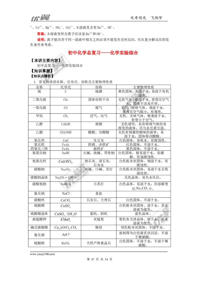 初中化学知识点总结(大全)_初中化学_01.人教版初中化学_01.初中化学课件PPT--教案--试题_初中化学全套(课件--教案--配套)_18年初中化学9年级上_18秋九化上(RJ)--7.复习资料_2.知识集锦