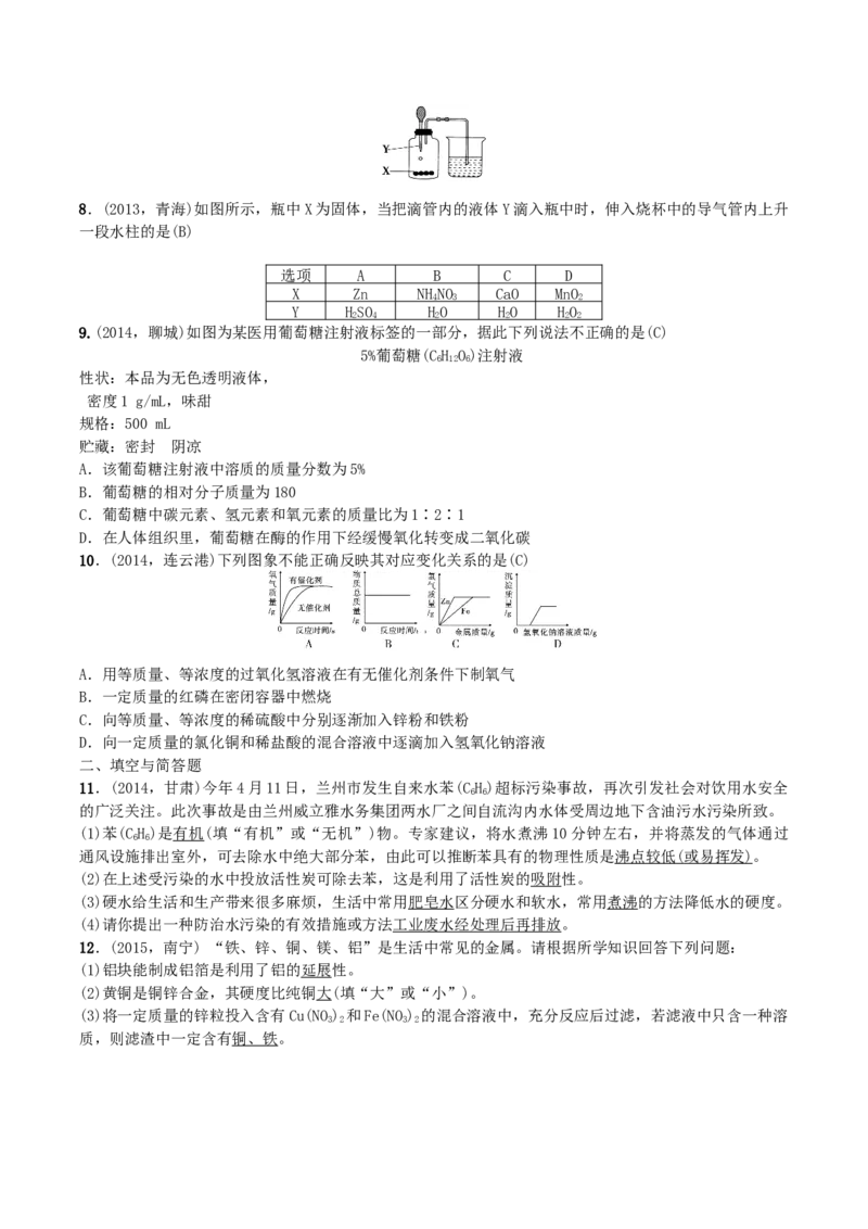 第23讲综合训练_初中化学_01.人教版初中化学_10.初中化学知识点_初中最全化学知识点归纳总结