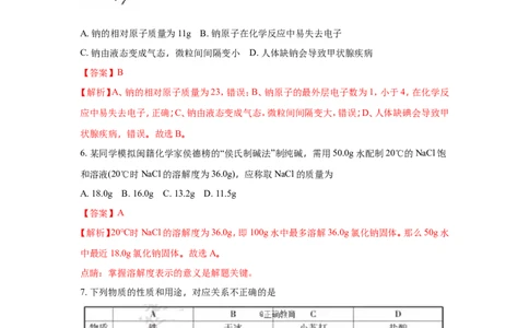 福建省2018年中考化学试题（word版含解析）_初中化学_01.人教版初中化学_06.初中化学中考真题