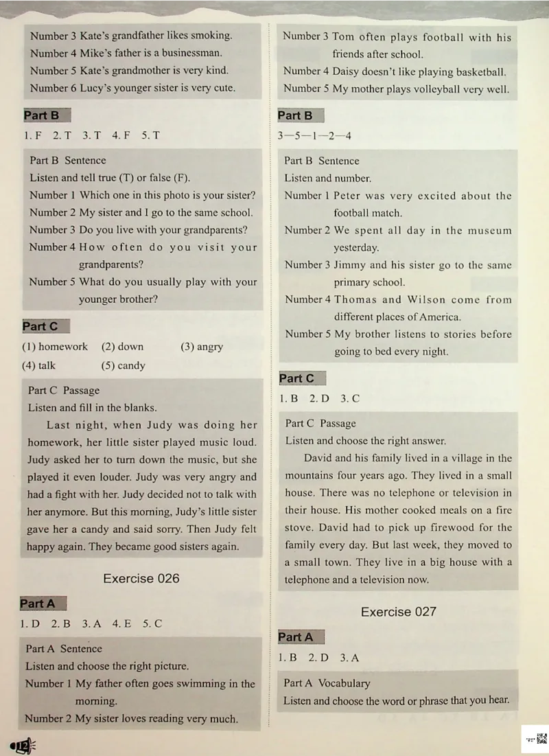 5-听霸-答案-新_26春四年级上下册人教版_四上英语合集人教版PEP英语四年级上册新教材（教学视频+课件+动画+音频+练习+教案）_17练习资料_小学英语（预习复习资料大礼包）