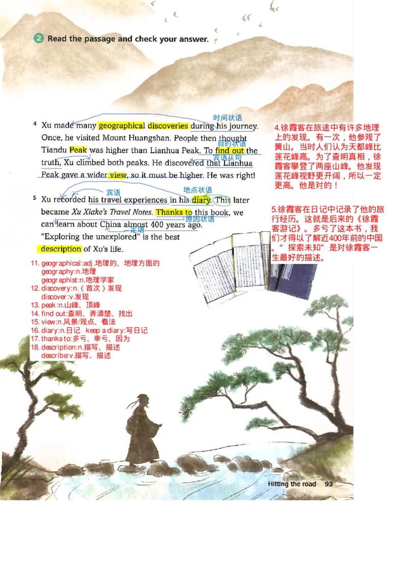 2025年春新外研版七年级英语下册Unit6Hittingtheroad教材完全解读（注释+答案）PDF电子书版_七下外研版2026英语_2026春版本一_新外研英语7下_2025春外研七下：自学包