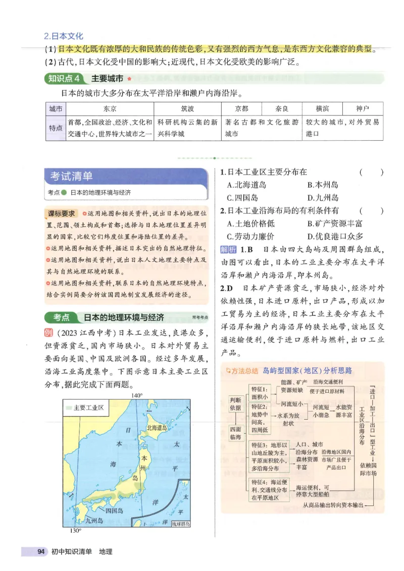 2025版《53初中知识清单》-地理_初中全科《53初中知识清单》2025版