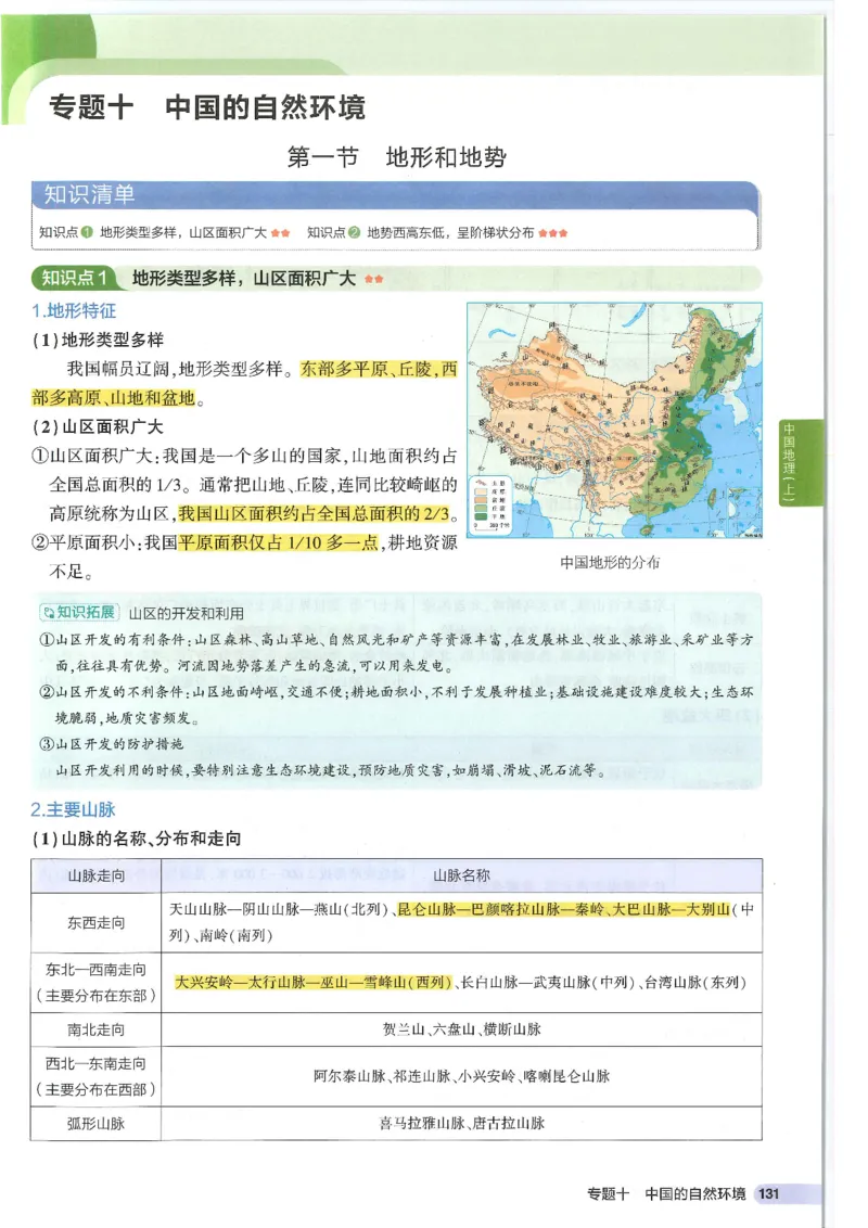 2025版《53初中知识清单》-地理_初中全科《53初中知识清单》2025版