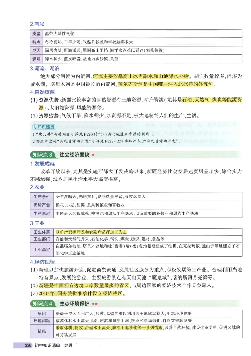 2025版《53初中知识清单》-地理_初中全科《53初中知识清单》2025版