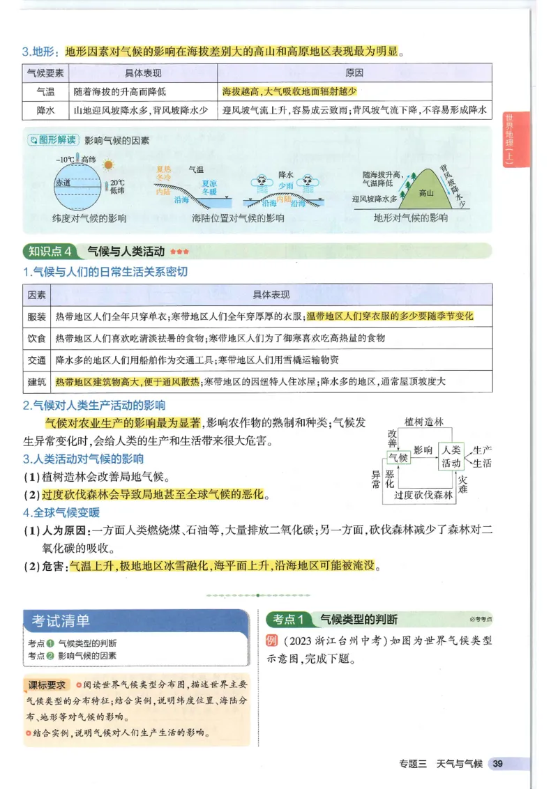 2025版《53初中知识清单》-地理_初中全科《53初中知识清单》2025版
