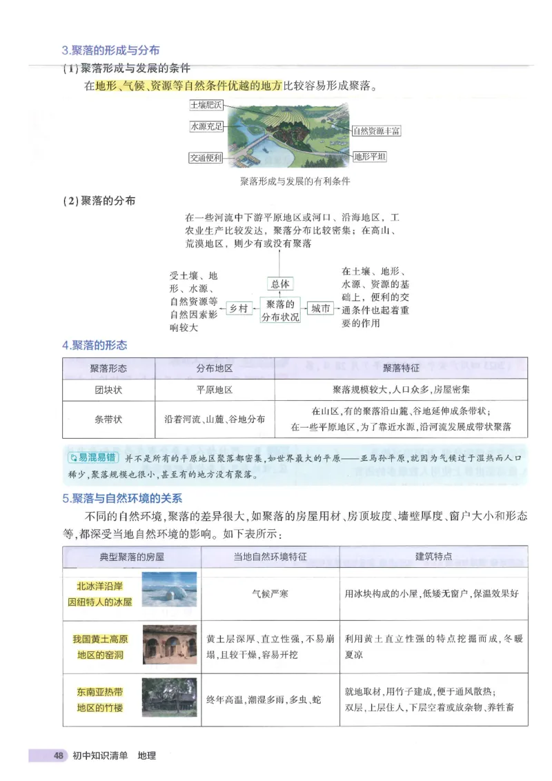 2025版《53初中知识清单》-地理_初中全科《53初中知识清单》2025版