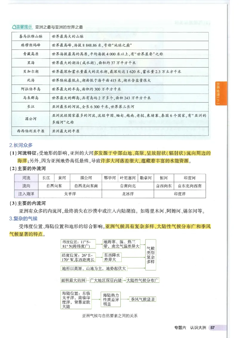 2025版《53初中知识清单》-地理_初中全科《53初中知识清单》2025版