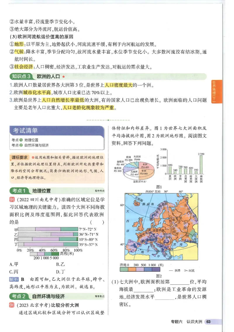 2025版《53初中知识清单》-地理_初中全科《53初中知识清单》2025版