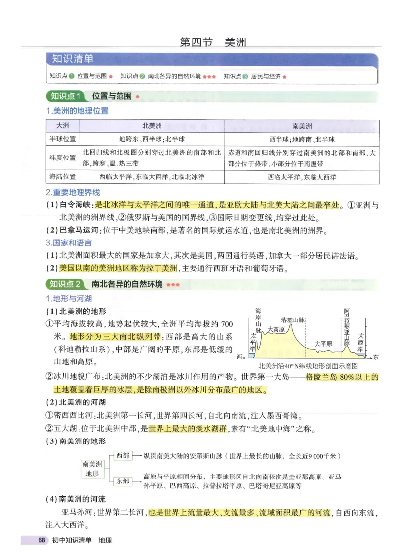 2025版《53初中知识清单》-地理_初中全科《53初中知识清单》2025版