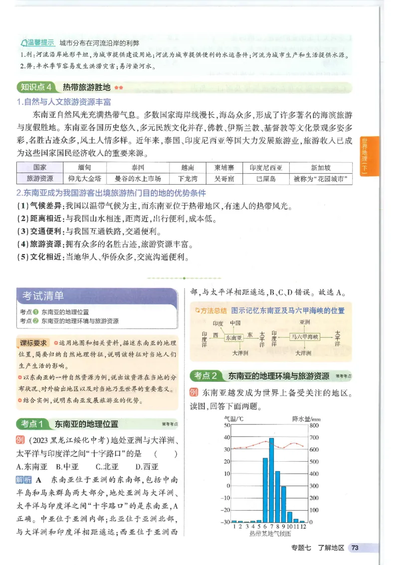 2025版《53初中知识清单》-地理_初中全科《53初中知识清单》2025版