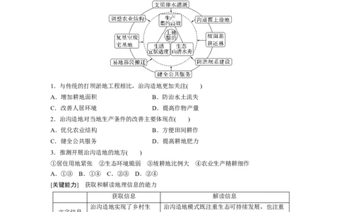 2023年高考地理二轮复习（新高考版）第1部分专题突破专题10考点2　黄土高原的水土流失_9.2025地理总复习_2023年新高考复习资料_二轮复习_2023年高考地理二轮复习讲义+课件（新高考版）