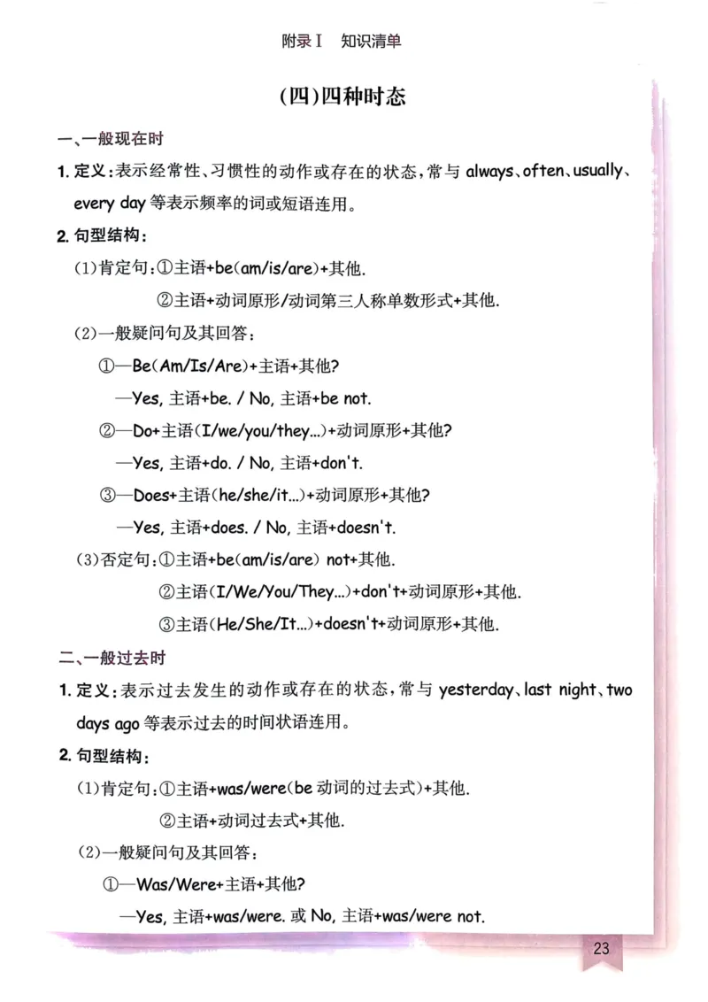 25春黄冈小状元作业本6下英语（PEP)-知识清单_26春四年级上下册人教版_四上英语合集人教版PEP英语四年级上册新教材（教学视频+课件+动画+音频+练习+教案）_17练习资料