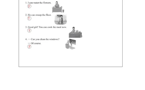 4Unit2Behelpfulathome!PartA_国家课_课后练习_26春四年级上下册人教版_四上英语合集人教版PEP英语四年级上册新教材（教学视频+课件+动画+音频+练习+教案）_17练习资料_《小学英语》