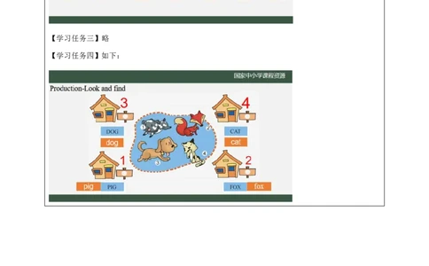 3Lesson1Iamacat.(3)_国家课_学习任务单_26春四年级上下册人教版_四上英语合集人教版PEP英语四年级上册新教材（教学视频+课件+动画+音频+练习+教案）_17练习资料_《小学英语》