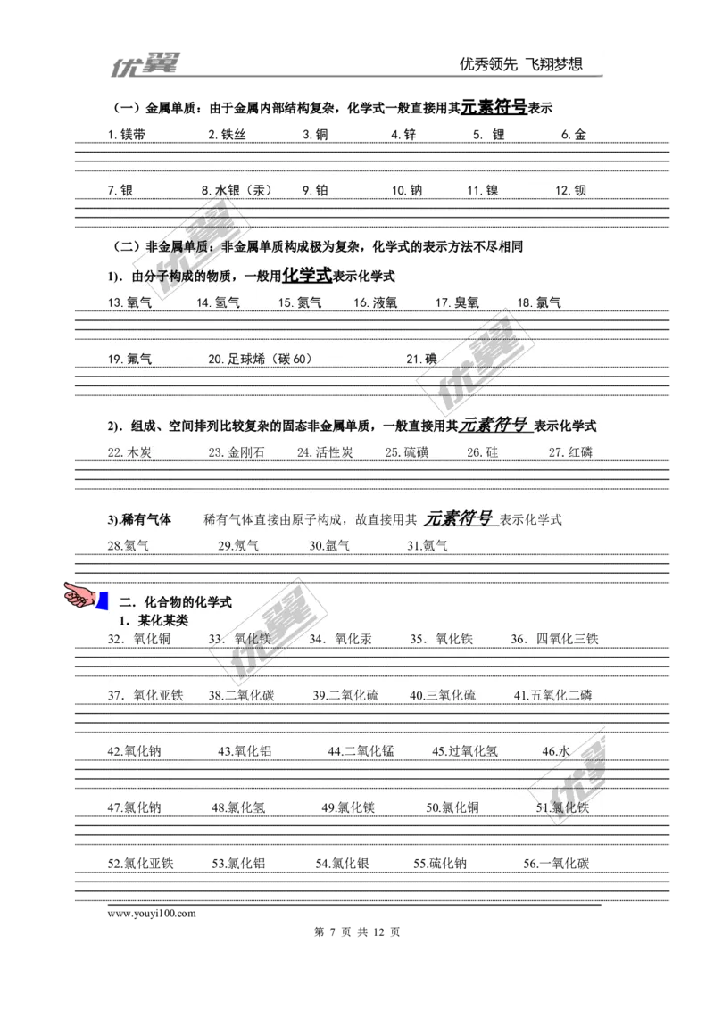 课题4化学式与化合价_初中化学_01.人教版初中化学_01.初中化学课件PPT--教案--试题_初中化学全套(课件--教案--配套)_18年初中化学9年级上_18秋九化上(RJ)--3.精品学案