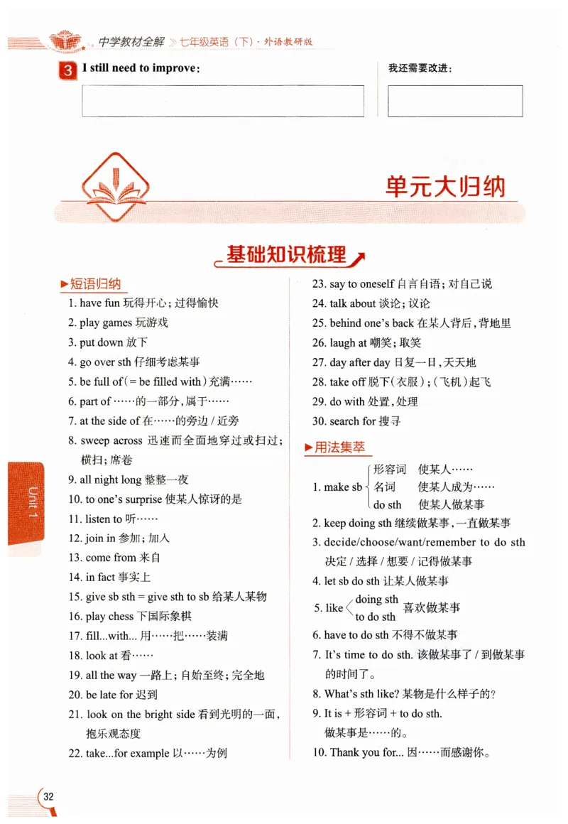 2026春教材全解外研七下_七下外研版2026英语_2026春修订版_08教材全解（全）