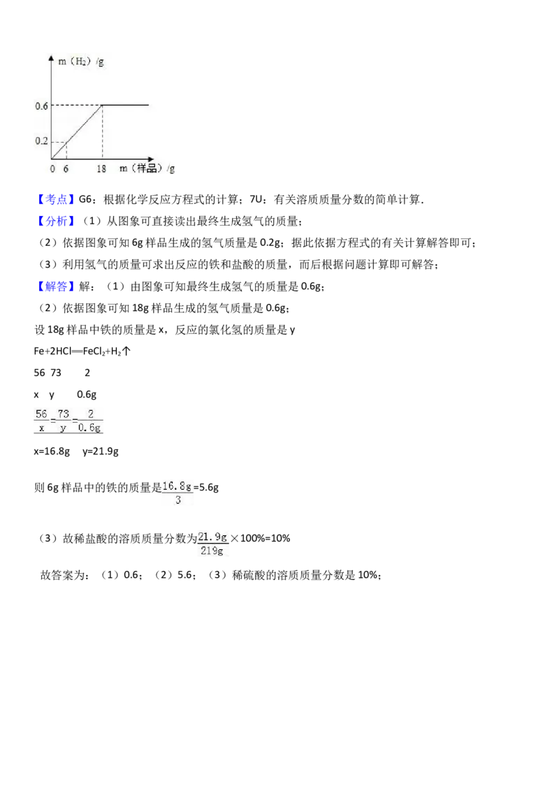 山东省临沂市费县2017届九年级（下）期中化学试卷（解析版）_初中化学_01.人教版初中化学_01.初中化学课件PPT--教案--试题_初中化学18年试卷_人教版九年级化学下册2018