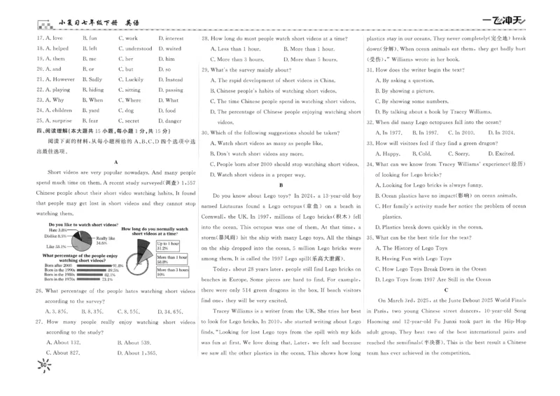 26春一飞冲天小复习外研七下_七下外研版2026英语_2026春_赠送：教辅合集_2026春一飞冲天小复习