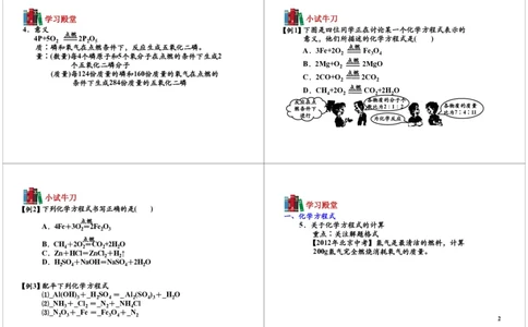 化学反应方程式（相关计算）-讲义_初中化学_01.人教版初中化学_02.初中化学教学视频_2.初中化学--教学视频--带讲义_初三化学年卡55讲_[第9讲]化学反应方程式（相关计算）