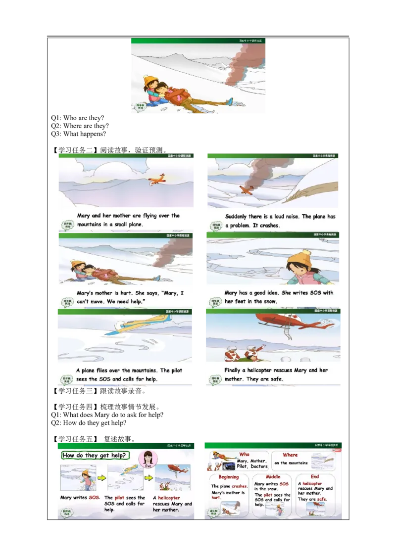 1117四年级英语(人教版)Unit+4+Asking+for+Help+(第六课时)-3学习任务单_26春四年级上下册人教版_四上英语合集人教版PEP英语四年级上册新教材（教学视频+课件+动画+音频+练习+教案）
