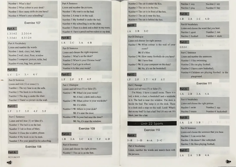 1英语~听霸答案-新_26春四年级上下册人教版_四上英语合集人教版PEP英语四年级上册新教材（教学视频+课件+动画+音频+练习+教案）_17练习资料_小学英语（预习复习资料大礼包）
