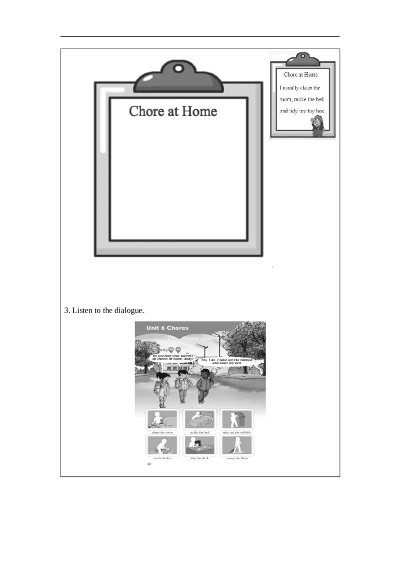 1127五年级英语(人教版)Unit+6+Chores+（第一课时）-4练习题_26春四年级上下册人教版_四上英语合集人教版PEP英语四年级上册新教材（教学视频+课件+动画+音频+练习+教案）_17练习资料