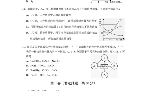 江苏省南京市高淳区2014年中考二模化学试题_初中化学_01.人教版初中化学_01.初中化学课件PPT--教案--试题_初中化学全套_化学试题