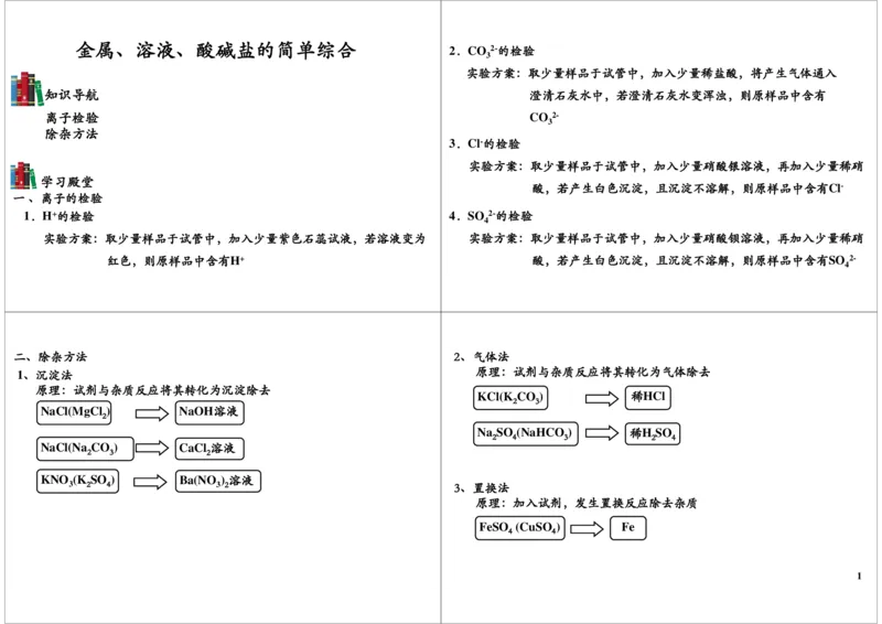 金属、溶液、酸碱盐的综合应用_初中化学_01.人教版初中化学_03.初中化学专项视频_[7453]初三化学下学期寒假课内突破班_第10讲金属、溶液、酸碱盐的综合应用