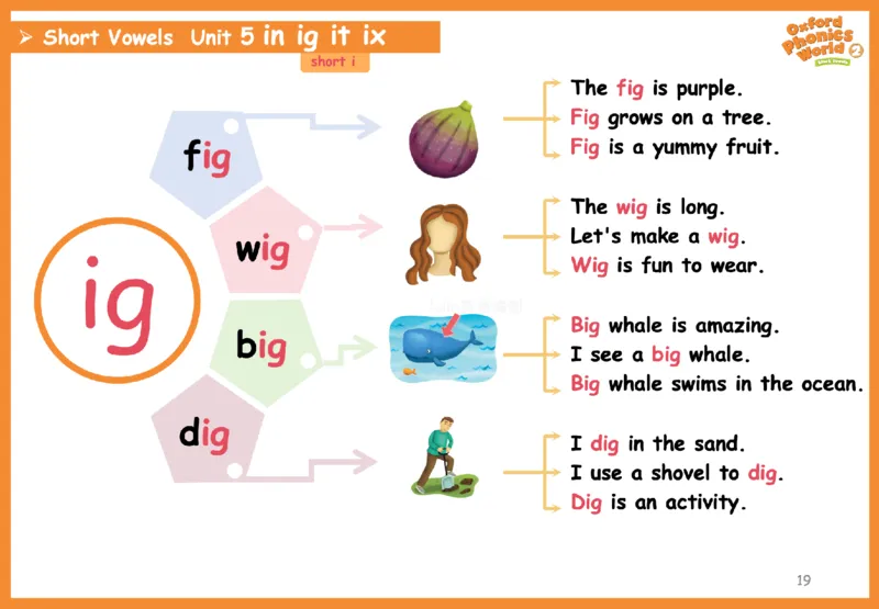 OPW2思维导图_《小学思维导图》_思维导图语数英第二套_英语_自然拼读1-5级思维导图