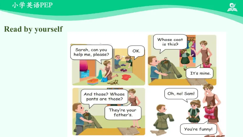 Unit5Myclothes-PartB课件_26春四年级上下册人教版_四上英语合集人教版PEP英语四年级上册新教材（教学视频+课件+动画+音频+练习+教案）_19同步教案课件_人教pep3_4年级下册_PDF课件