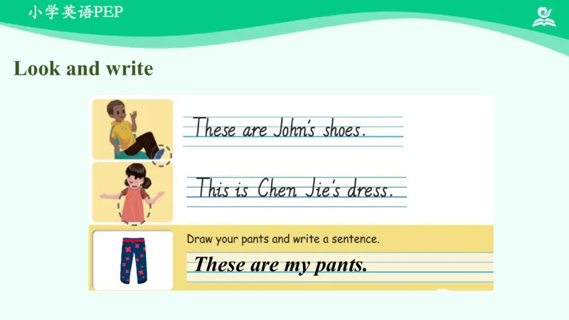 Unit5Myclothes-PartB课件_26春四年级上下册人教版_四上英语合集人教版PEP英语四年级上册新教材（教学视频+课件+动画+音频+练习+教案）_19同步教案课件_人教pep3_4年级下册_PDF课件