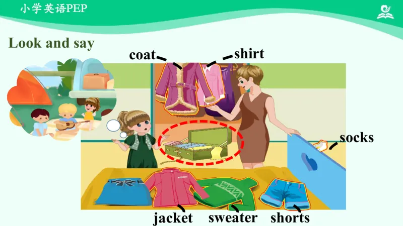 Unit5Myclothes-PartB课件_26春四年级上下册人教版_四上英语合集人教版PEP英语四年级上册新教材（教学视频+课件+动画+音频+练习+教案）_19同步教案课件_人教pep3_4年级下册_PDF课件