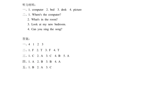 五上Unit5PartA第一课时_26春四年级上下册人教版_四上英语合集人教版PEP英语四年级上册新教材（教学视频+课件+动画+音频+练习+教案）_19同步教案课件_人教pep3_3-6年级上册_课时练