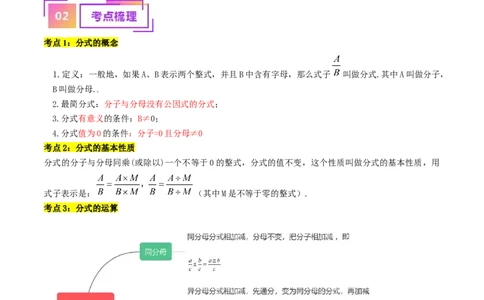 专题03分式（讲义）（解析版）-备战2024年中考数学一轮复习考点帮（全国通用）_02中考总复习（2026版更新中）_02-数学-中考总复习_2024年中考复习资料_一轮复习资料_讲义