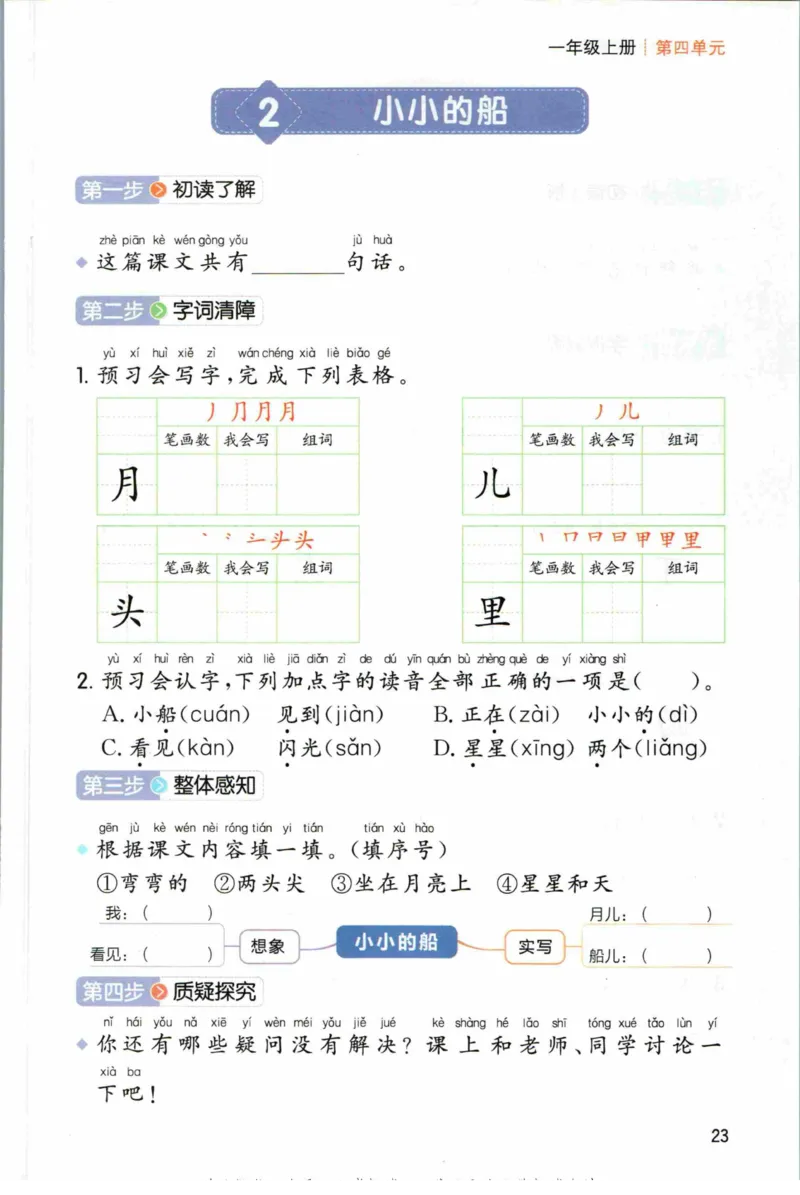 一本一年级上册语文高效预习单_26春四年级上下册人教版_四上英语合集人教版PEP英语四年级上册新教材（教学视频+课件+动画+音频+练习+教案）_17练习资料_《预习卡》_1-6上册