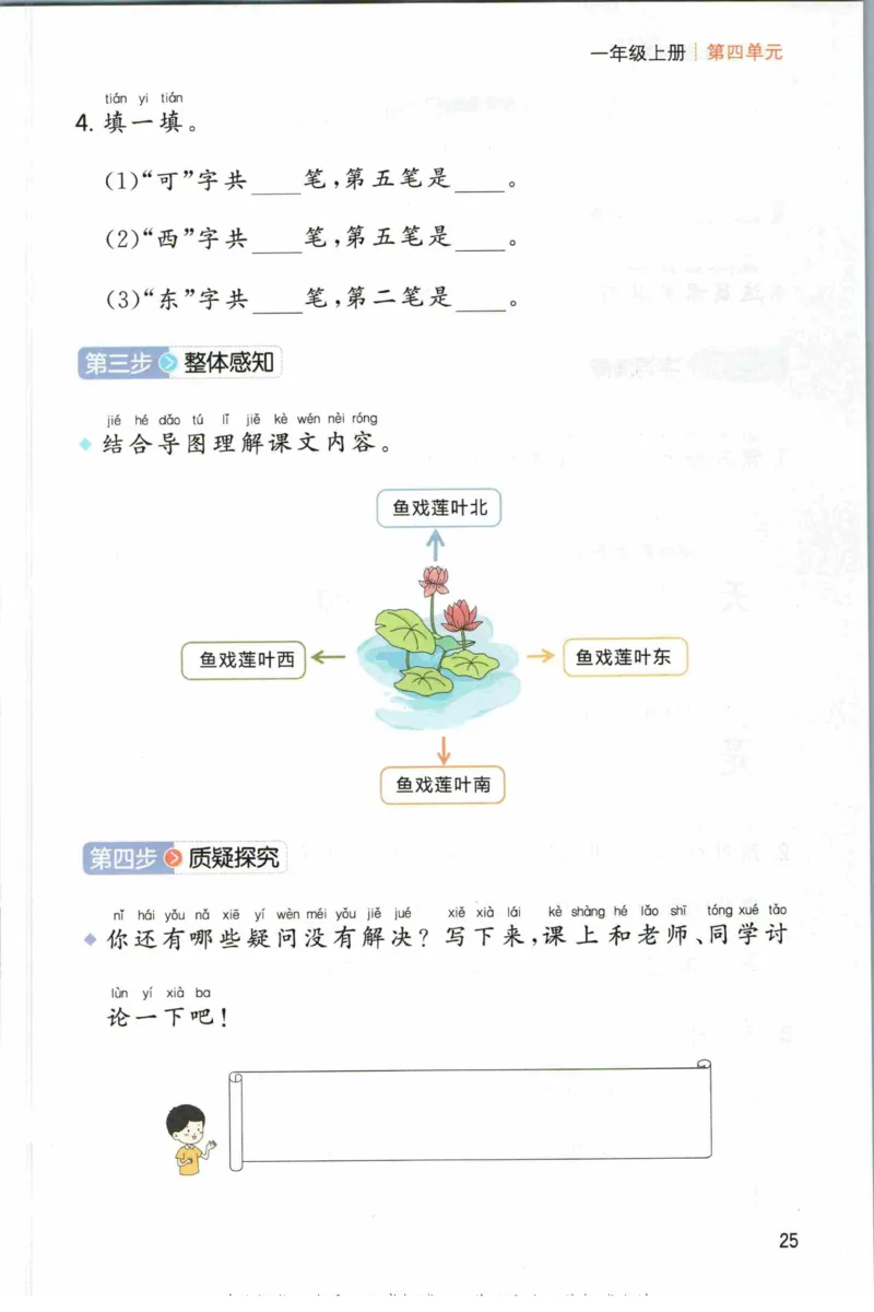 一本一年级上册语文高效预习单_26春四年级上下册人教版_四上英语合集人教版PEP英语四年级上册新教材（教学视频+课件+动画+音频+练习+教案）_17练习资料_《预习卡》_1-6上册