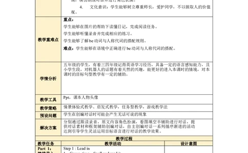 Unit1第6课时PartBReadandwrite-Storytime_26春四年级上下册人教版_四上英语合集人教版PEP英语四年级上册新教材（教学视频+课件+动画+音频+练习+教案）_19同步教案课件_人教pep3_3-6上册