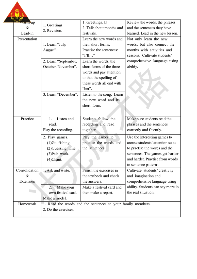 Thefifthperiod(第五课时)_26春四年级上下册人教版_四上英语合集人教版PEP英语四年级上册新教材（教学视频+课件+动画+音频+练习+教案）_19同步教案课件_人教pep3_3-6下册_5年级下册_Unit3