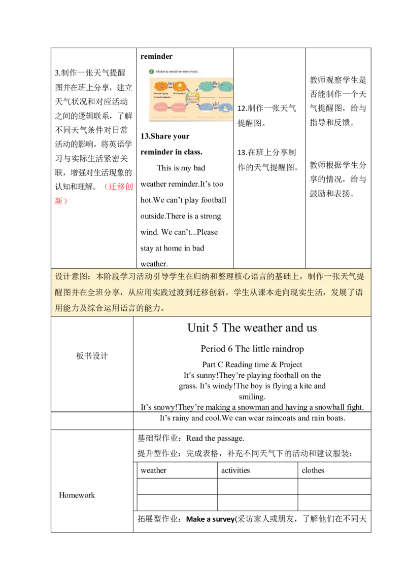 Unit5第六课时_26春四年级上下册人教版_四上英语合集人教版PEP英语四年级上册新教材（教学视频+课件+动画+音频+练习+教案）_19同步教案课件_人教pep3_3-6上册_4年级上册（25秋新教材）